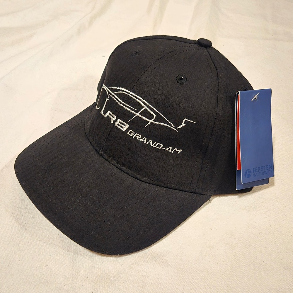 NWT Audi R8 Grand-Am Racing Hat OS Black Fersten Worldwide PEB Buckle Strapback
